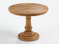 Table de jardin - Bois - 92x92x74 cm - Bois naturel - Style classique sculpté