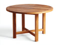 Table de jardin - Bois - 109x109x75 cm - Bois miel - Style classique naturel