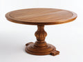 Table de jardin - Bois - 115x115x74 cm - Brun noyer - Style traditionnel ornemental