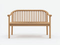 Banc de jardin - Bois - 132x59x88 cm - Bois naturel - Style classique épuré
