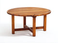 Table de jardin - Bois - 103x103x73 cm - Brun naturel - Style rustique classique