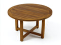 Table de jardin - Bois - 106x106x74 cm - Brun doré - Style naturel traditionnel